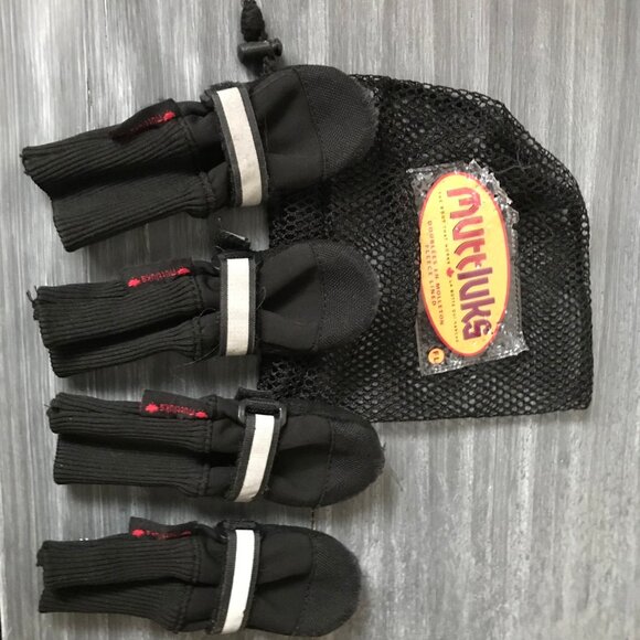 Muttluks All Weather Dog Boots Black - Picture 3 of 3